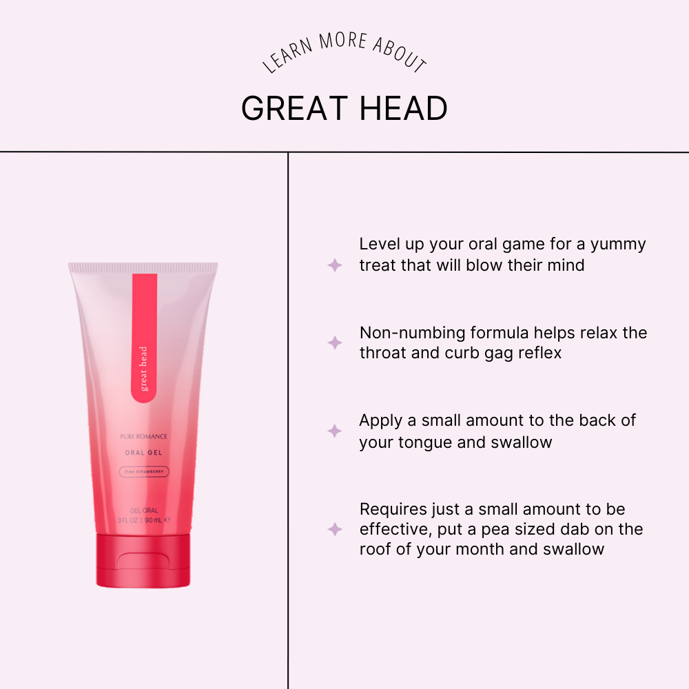 Great Head Oral Gel - Pink Strawberry