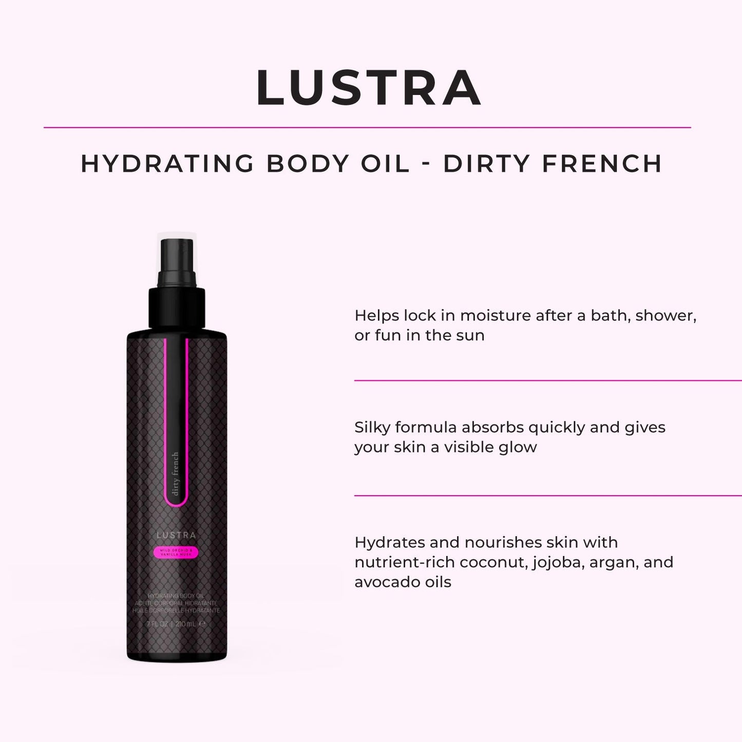Hydrating Body Oil (Lustra) - Dirty French